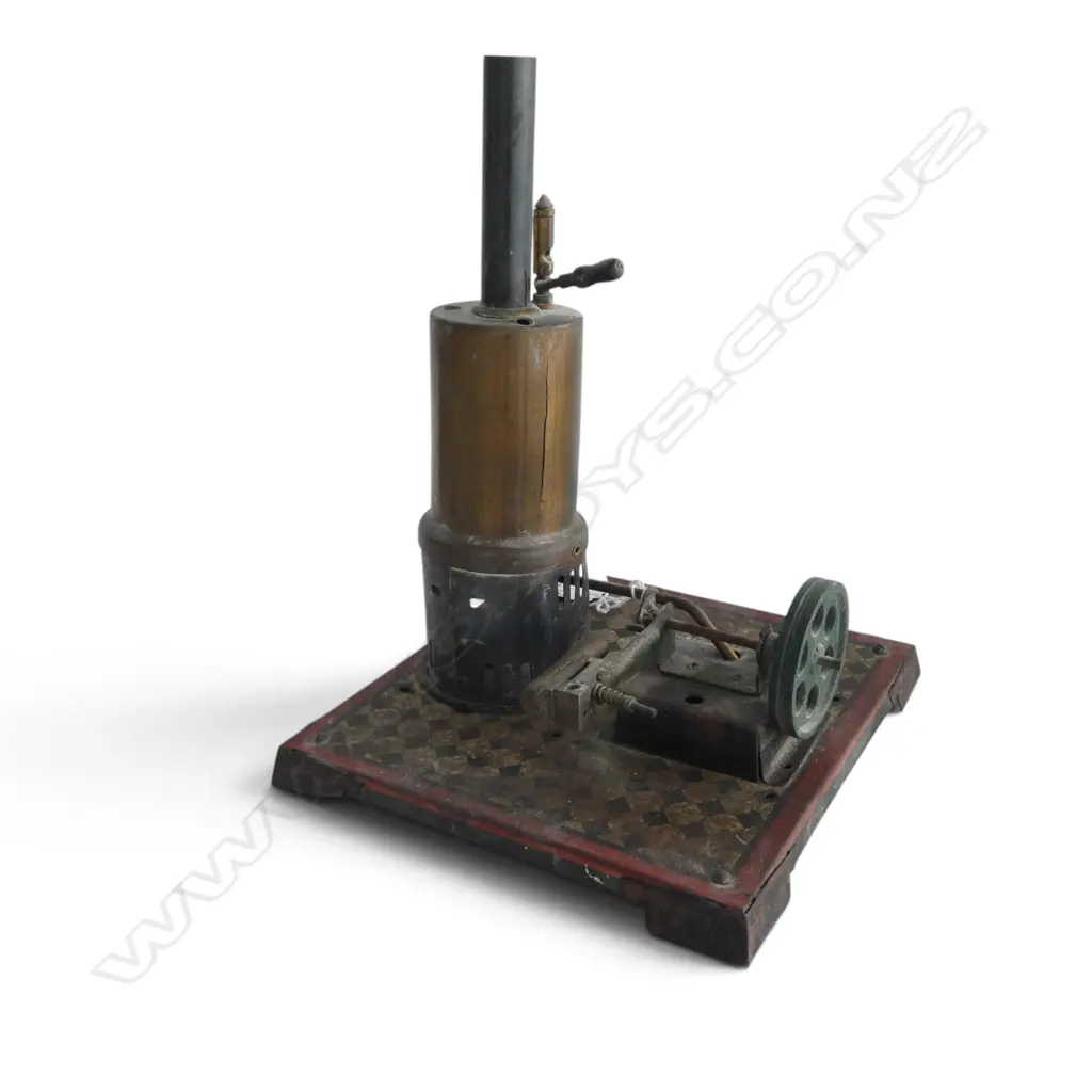 VINTAGE MODEL STEAM ENGINE H.230mm Image 1++