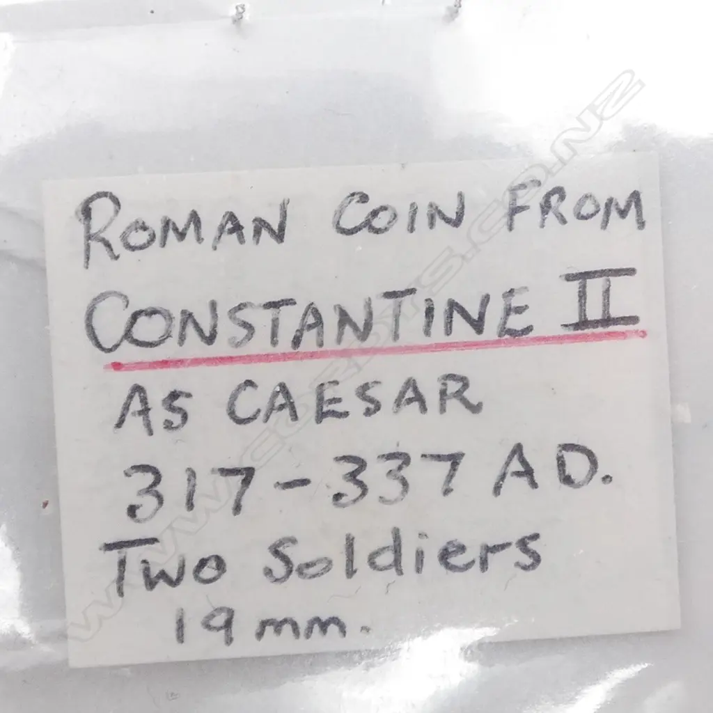 ROMAN COIN, CONSTANTINE II AS CAESAR, 317-337 AD, Dia.19mm Image 1++