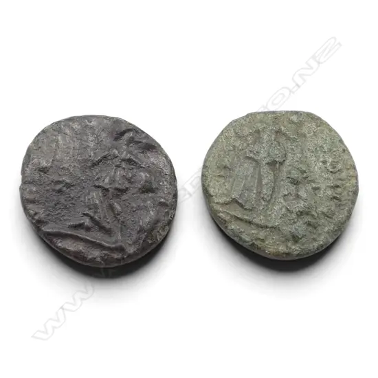 2 ROMAN COINS, ARCADIUS 383-408 & GRATIAN 367-383 AD