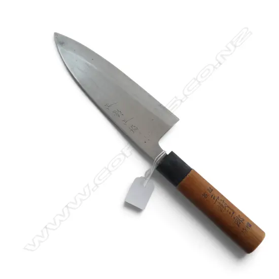 LRG VINTAGE HAND FORGED CHEF'S KNIFE by MIKISABURO - PREMIUM GRADE, L.330mm
