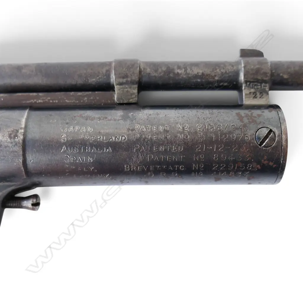 VINTAGE WEBLEY AIR PISTOL. .22 cal. 'MK I' Serial # 43354. w 4 pins on trigger Image 1++