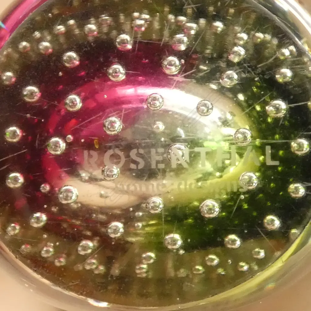 ROSENTHAL MURANO STYLE ART GLASS VASE H.225mm Image 1++