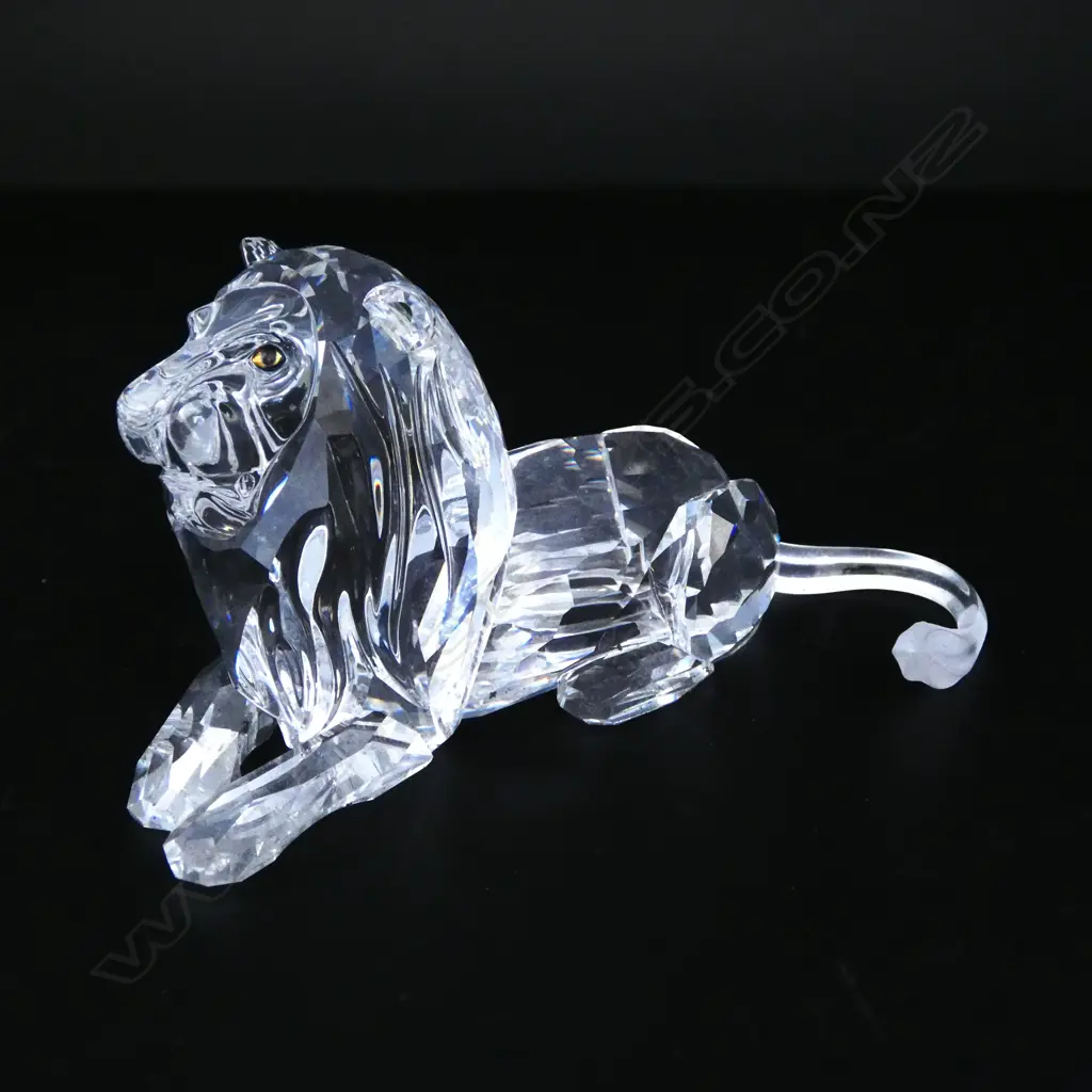 SWAROVSKI CRYSTAL ORNAMENT 'THE LION' L.125mmmm Image 1++