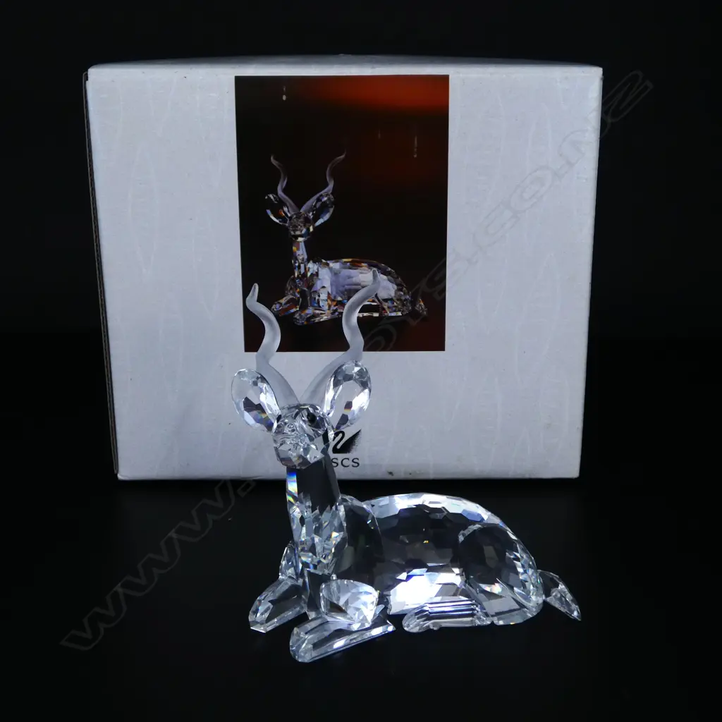 SWAROVSKI CRYSTAL ORNAMENT 'THE KUDU' H.100mm Image 1++