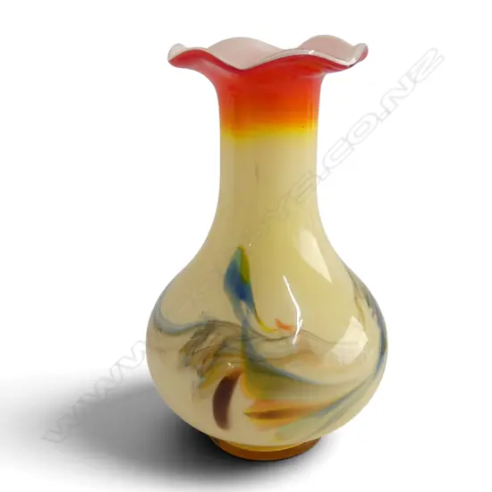 ART GLASS VASE H.195mm