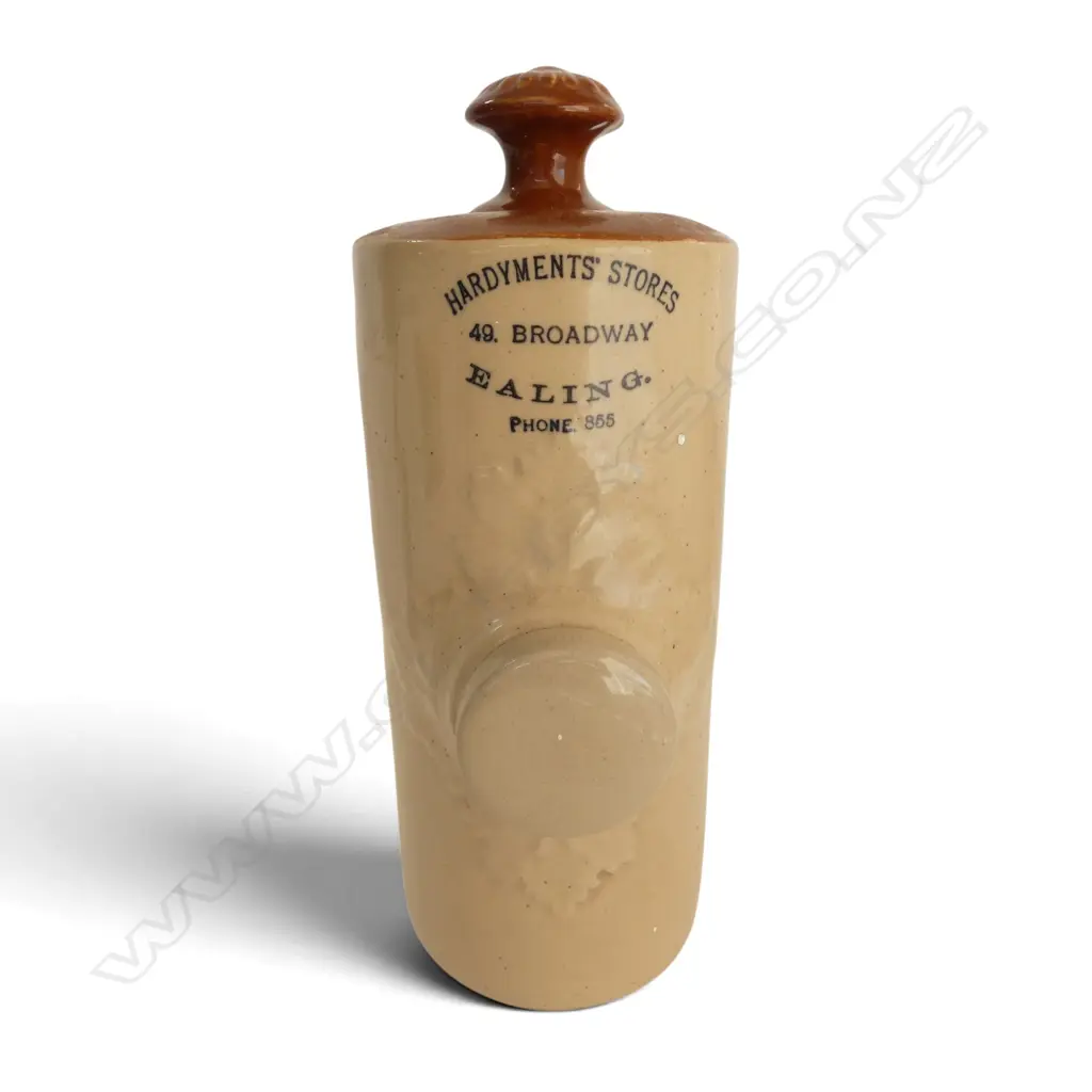 VINTAGE HARDYMENTS' STORIES STONEWARE HOT WATER BOTTLE L.250mm Image 1++