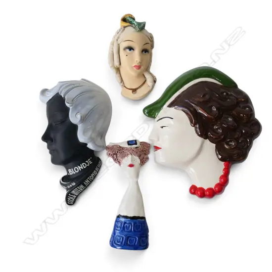 3 WALL HEADS + MANDY OLSEN FIGURE H.180mm