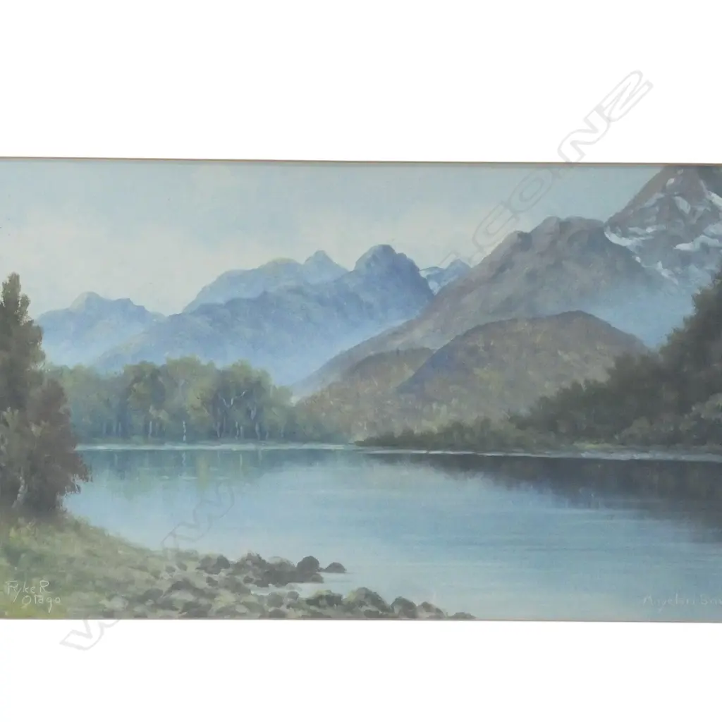 J. MAYCLAIR SENIOR, 'PYKE RIVER, OTAGO, OIL ON BOARD, SIGNED AND TITLED, 250 X 420mm Image 1++
