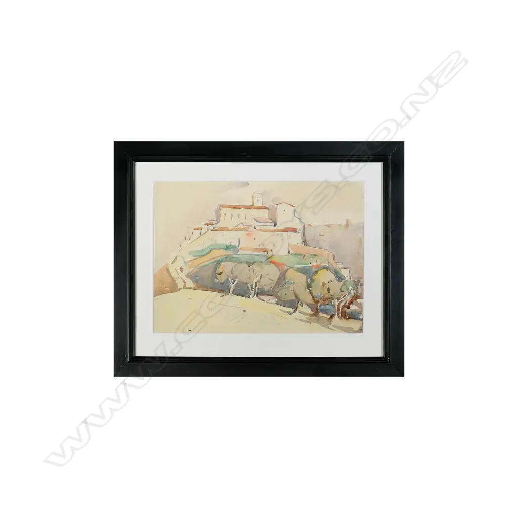 John Weeks (1886-1965) - Mediterranean Landscape - W/C. 230 x 320mms Image 1++