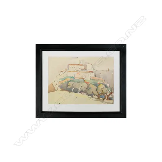 John Weeks (1886-1965) - Mediterranean Landscape - W/C. 230 x 320mms