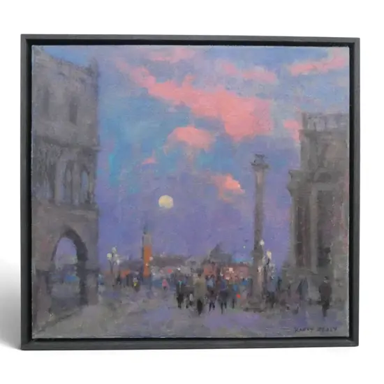 KASEY SEALY, 'VENETIAN IMPRESSION', OIL ON CANVAS ON BOARD, SIGNED, 315 X 345mm