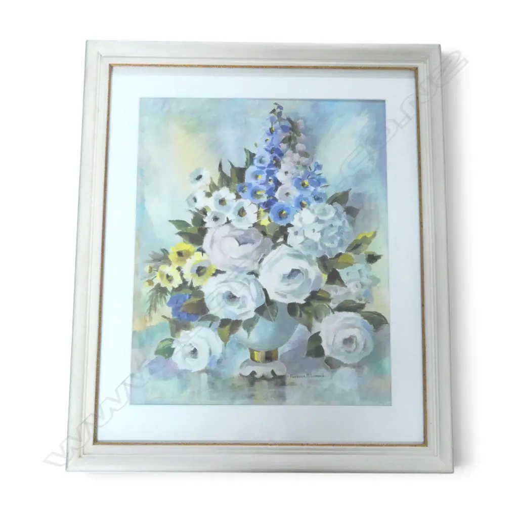 FLORENCE M. LUXFORD FLORAL STILL LIFE, H.765MM W.650MM Image 1++