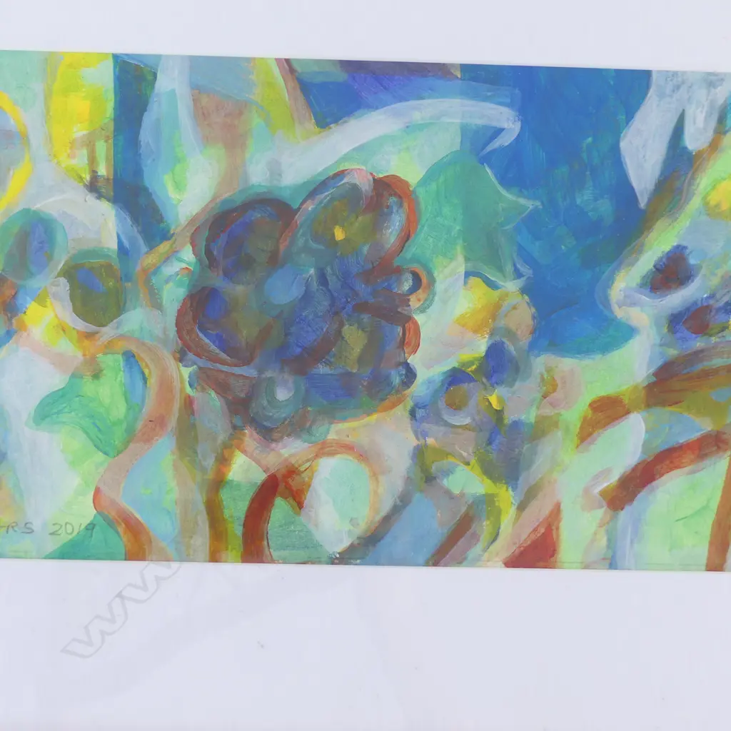 BERNARD WATERS 'LATE HARVEST MUSCAT' ACRYLIC ON BOARD, SIGNED & DATED 2019 215x540mm Image 1++