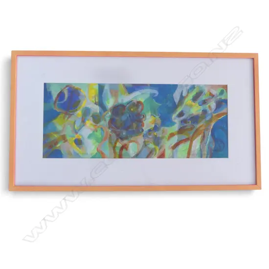 BERNARD WATERS 'LATE HARVEST MUSCAT' ACRYLIC ON BOARD, SIGNED & DATED 2019 215x540mm