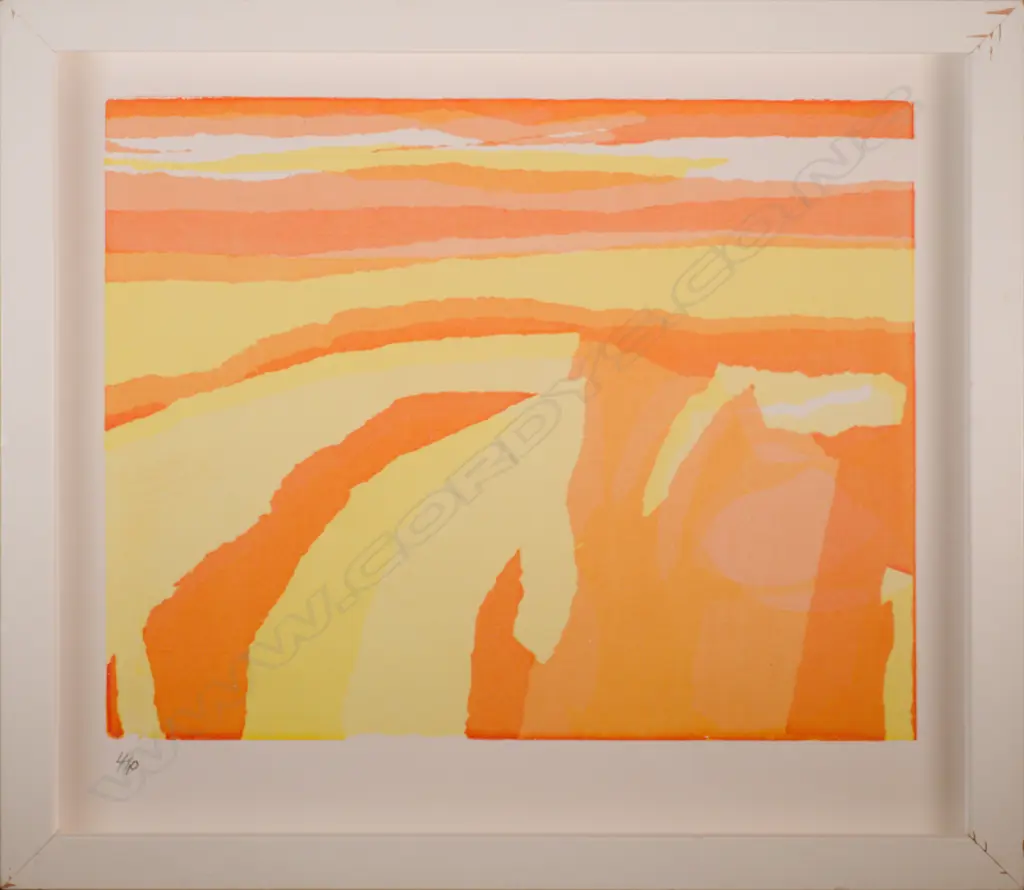LES FINCH (1940-1983) - BEFORE THE RAINS. HANDMADE SCREENPRINT 4/10 1982 290 x 340mm Image 1++