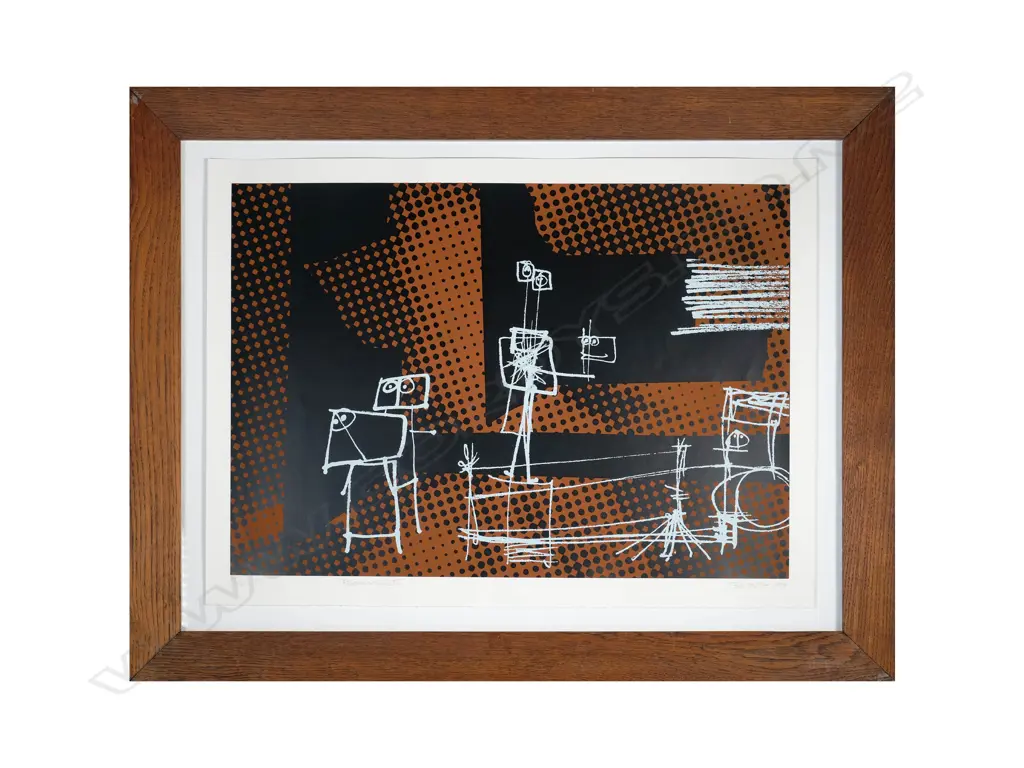 Ted Dutch (1928-2008) - Performers II. Handmade Silkscreen 15/16. 1970 Image 1++