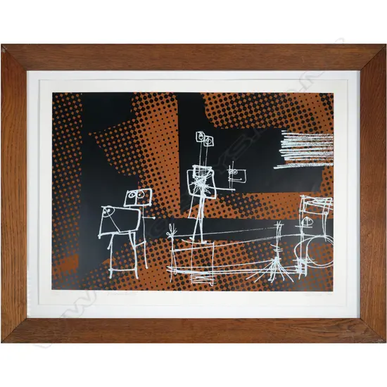 Ted Dutch (1928-2008) - Performers II. Handmade Silkscreen 15/16. 1970