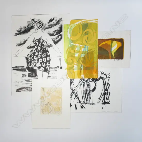 Five original prints incl. Susan Skerman/Joan Taylor & Les Finch