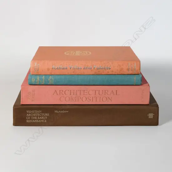 Four Canvasbound Architecture Volumes