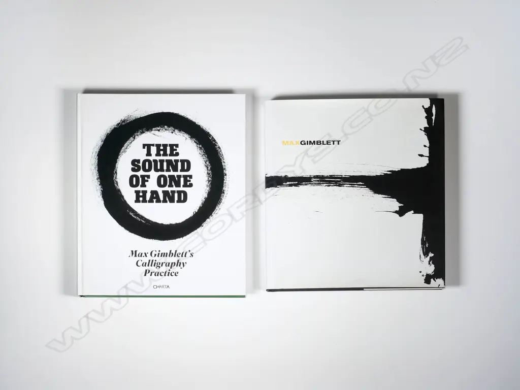 Two Hardcover Max Gimblett Books - The Sound of One Hand' & 'Max Gimblett' Image 1++