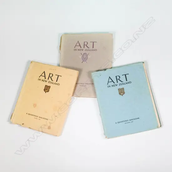 Three 1929-1930 Art in New Zealand Quarterlies