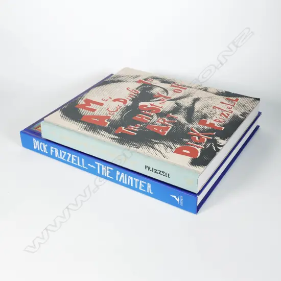 Two Hardcover Dick Frizzell books - The Painter & 'Me According to the History of Art'