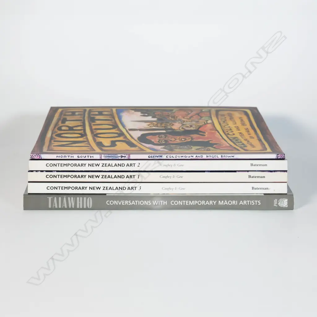 FIve NZ Art Titles incl. Contemporary New Zealand Art 1-3 & Taiāwhio Image 1++