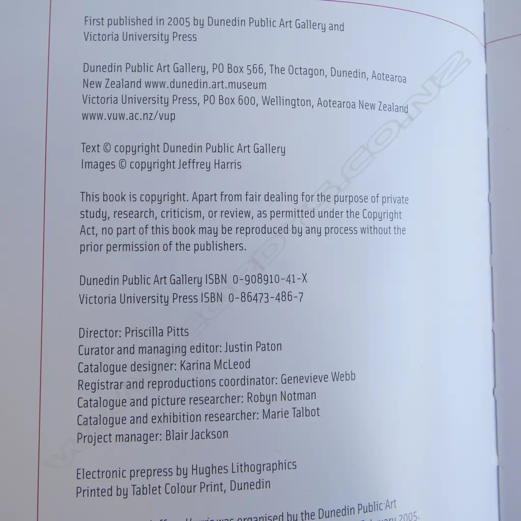 JEFFREY HARRIS - JUSTIN PATON BOOK Image 1++