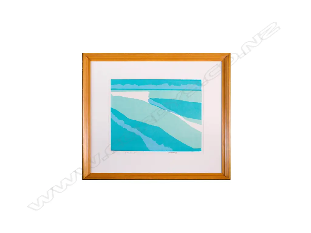 Les Finch (1940-1983) - Marine II -  handmade screenprint 2/5. 1982 Image 1++