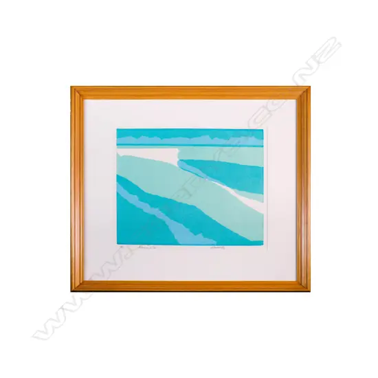 Les Finch (1940-1983) - Marine II -  handmade screenprint 2/5. 1982