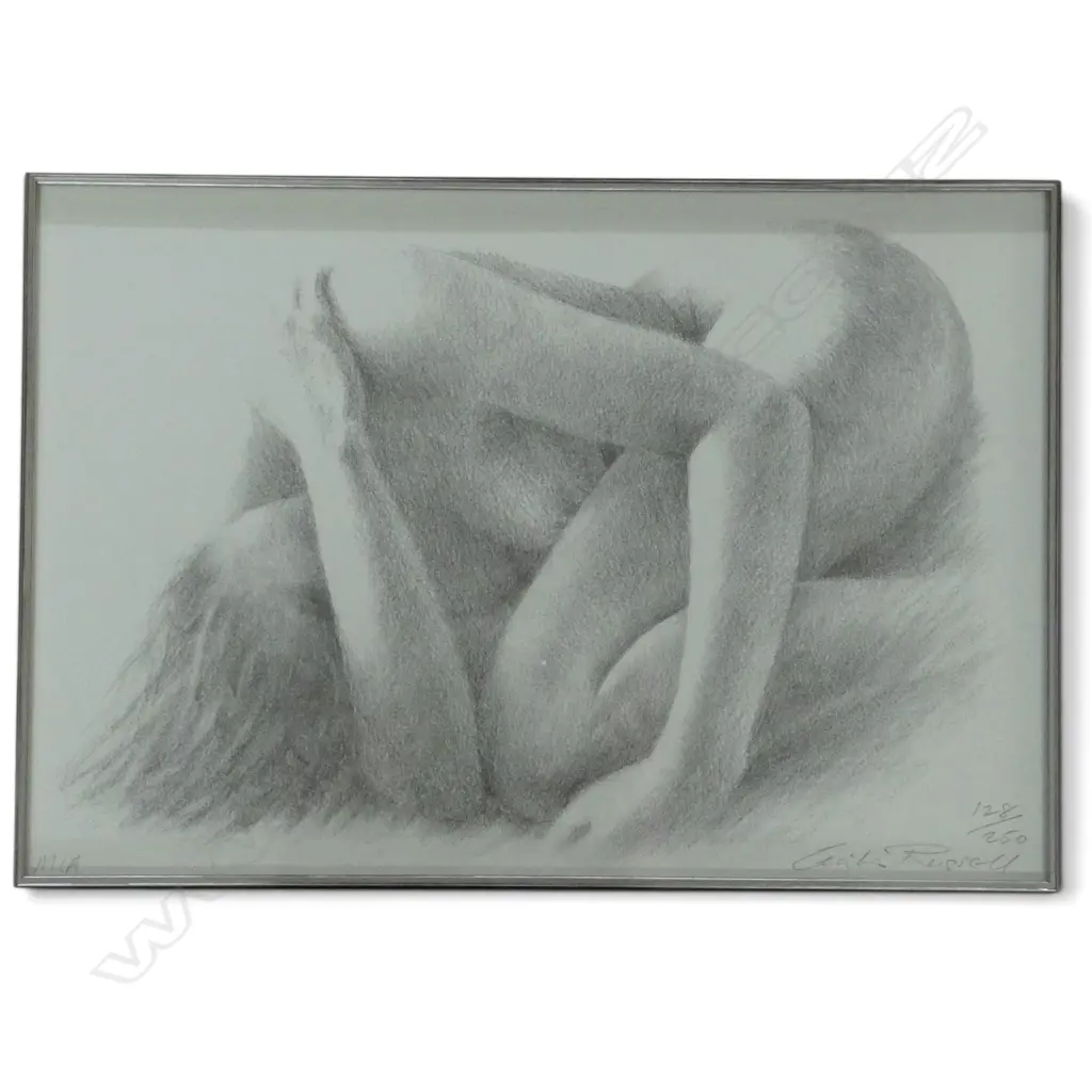 SIGNED 'L' RUSSELL, 'MIA' AND 'KIRI', PAIR OF LTD EDITION PRINTS (128/250), 210 X 310MM (EACH) Image 1++