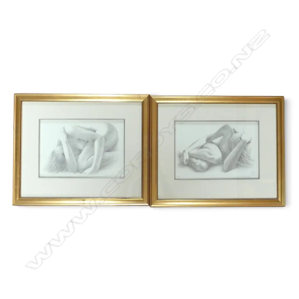 SIGNED 'L' RUSSELL, 'MIA' AND 'KIRI', PAIR OF LTD EDITION PRINTS (128/250), 210 X 310MM (EACH) Image 1++