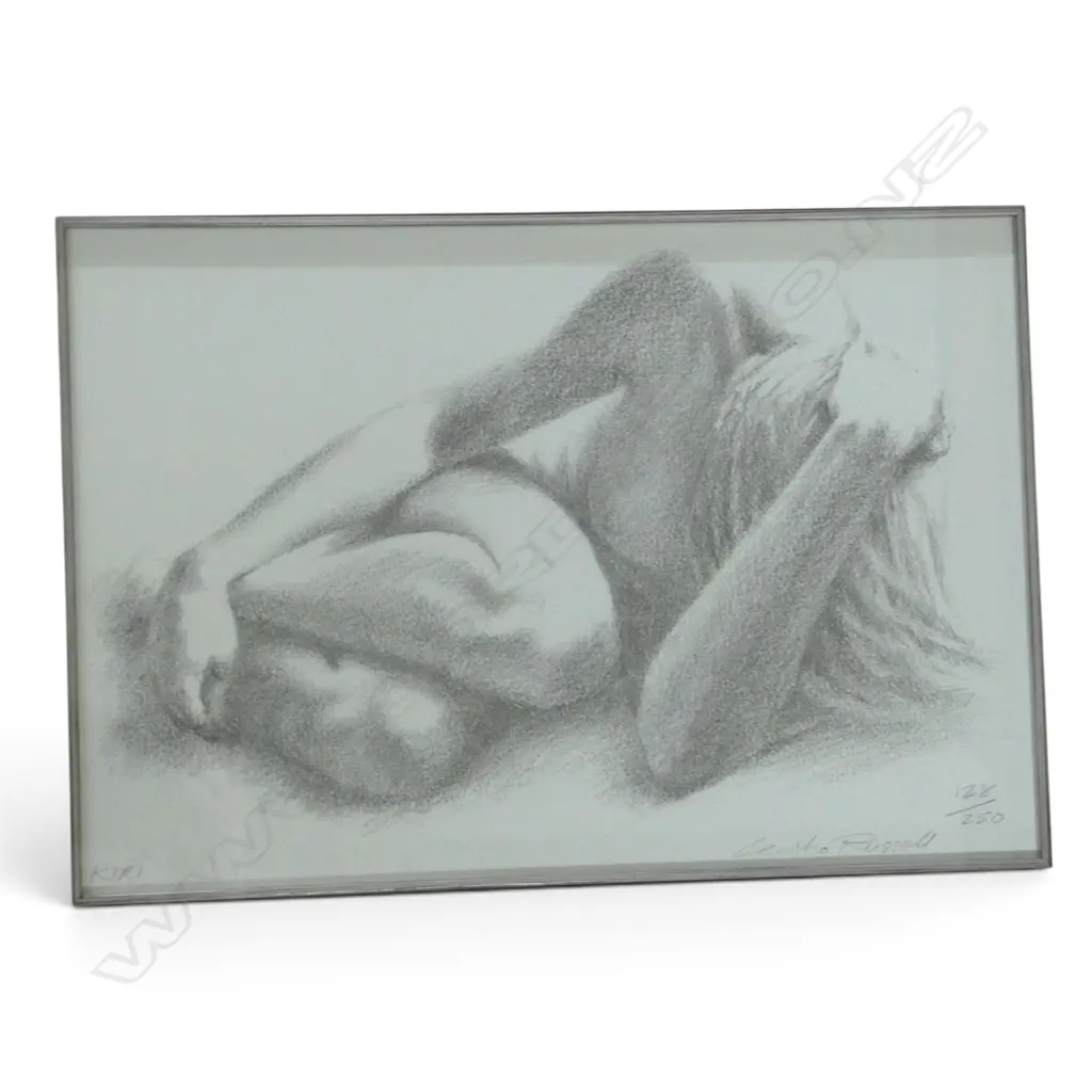 SIGNED 'L' RUSSELL, 'MIA' AND 'KIRI', PAIR OF LTD EDITION PRINTS (128/250), 210 X 310MM (EACH) Image 1++