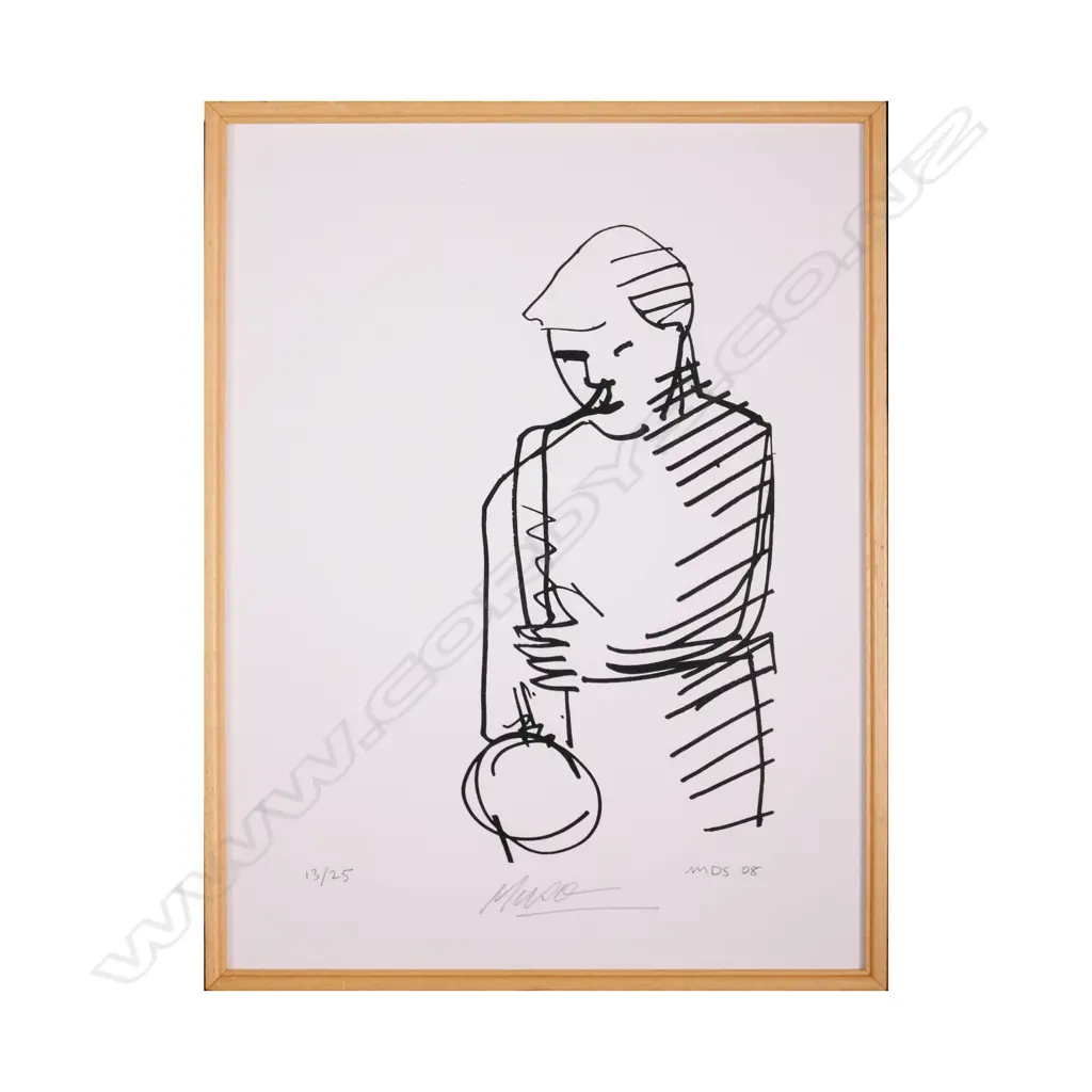 Michael Smither (b. 1939) - Muso. Screenprint 13/25 (2008) Image 1++