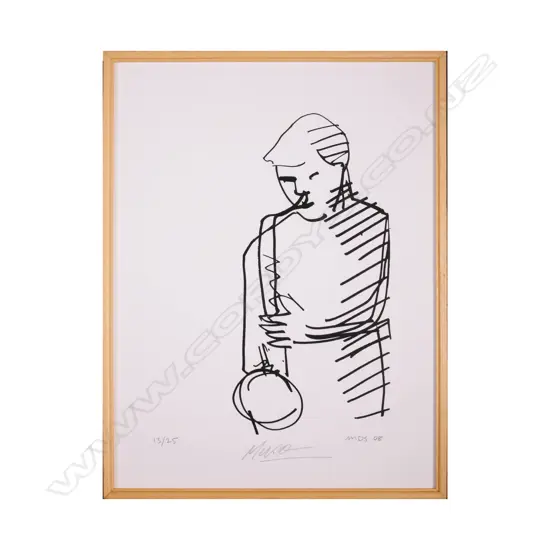 Michael Smither (b. 1939) - Muso. Screenprint 13/25 (2008)