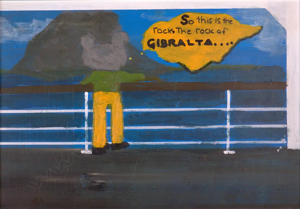 John Sturgess (b.1956) - Rock of Gibraltar - acrylic. 2024 Image 1++