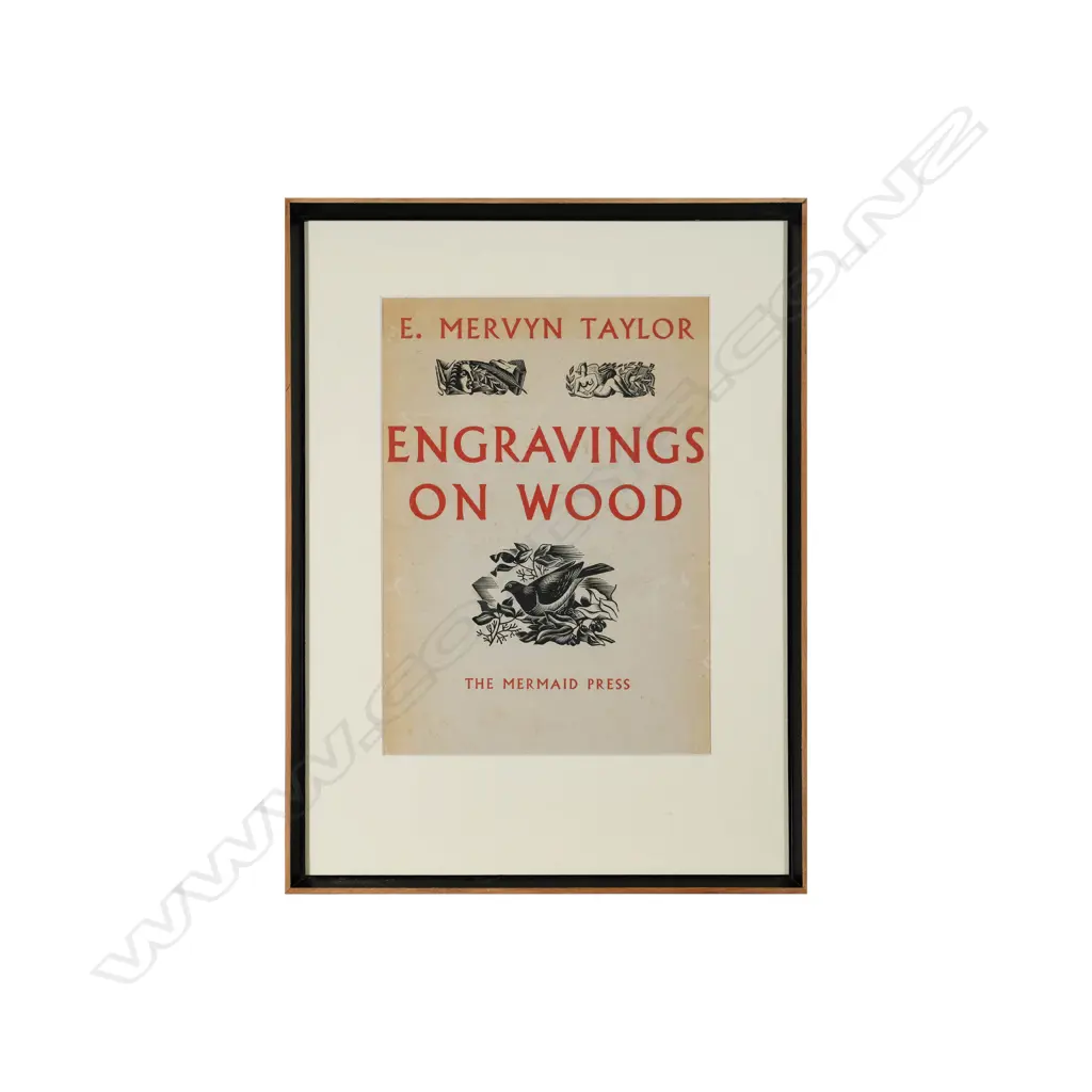 E. Mervyn Taylor 'Engravings on Wood' - Framed Dustjacket Image 1++