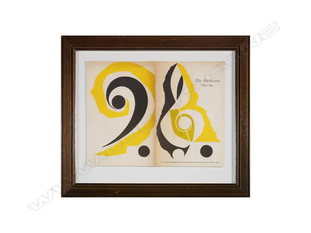 Yvonne Bendall - The Orchestra - Post Primary School Bulletin Lithographic Cover Image 1++