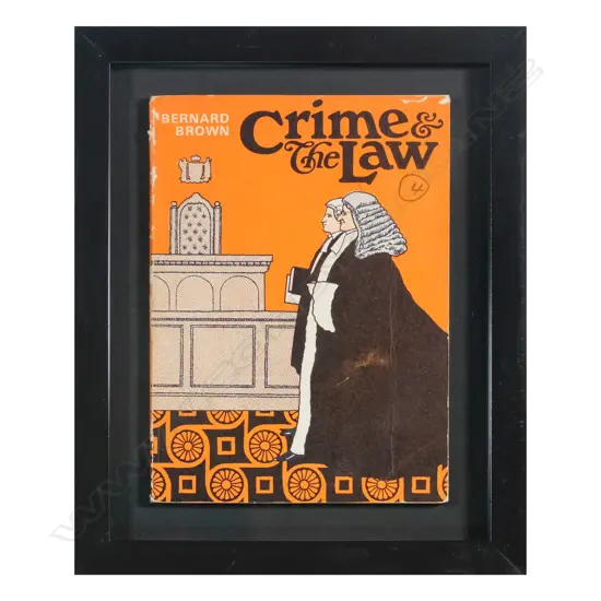 Graham Percy (1938-2008) - Crime & The Law - Framed School Bulletin