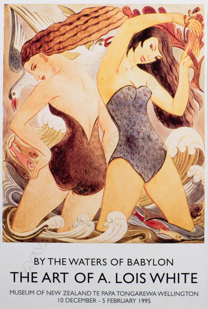 After Lois White (1903-1984) Auckland Art Gallery Advertisement. 1995 Image 1++