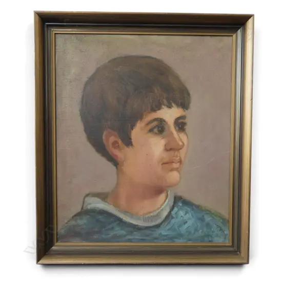 CHARLES ROSE, 'PORTRAIT OF A BOY' OIL ON BOARD,SIGNED AND DATED 67 510 X 430MM