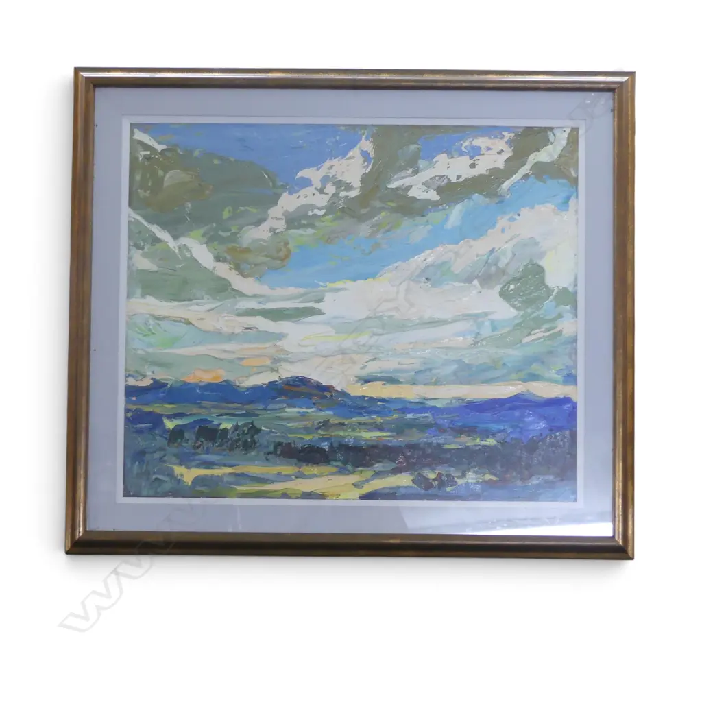 ROBERT BARNES, A LAST LIGHT HAMNER SPRINGS, IMPASTO, 500x600mm Image 1++