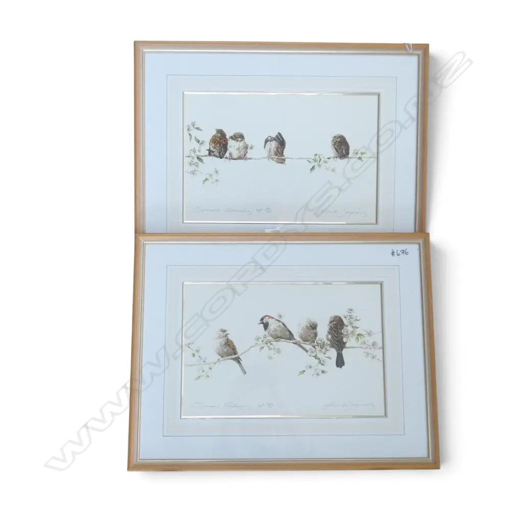 TWO MERRILYN JAQUIERY LTD ED ARTIST PROOF PRINTS 420X280MM Image 1++