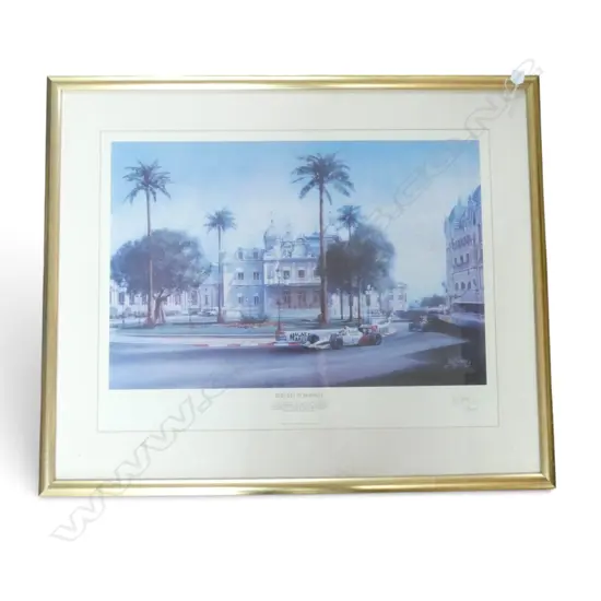 CRAIG S. PRIMROSE 'BEST BET AT MONACO' SIGNED PRINT 23/275 545x715mm