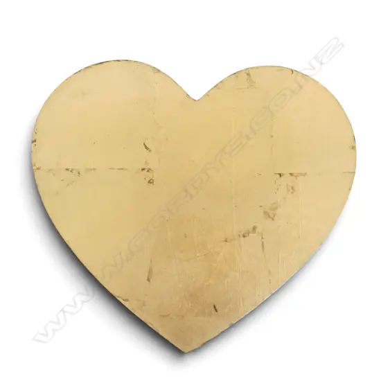 GOLD HEART, ACRYLIC ON BOARD 330x370mm
