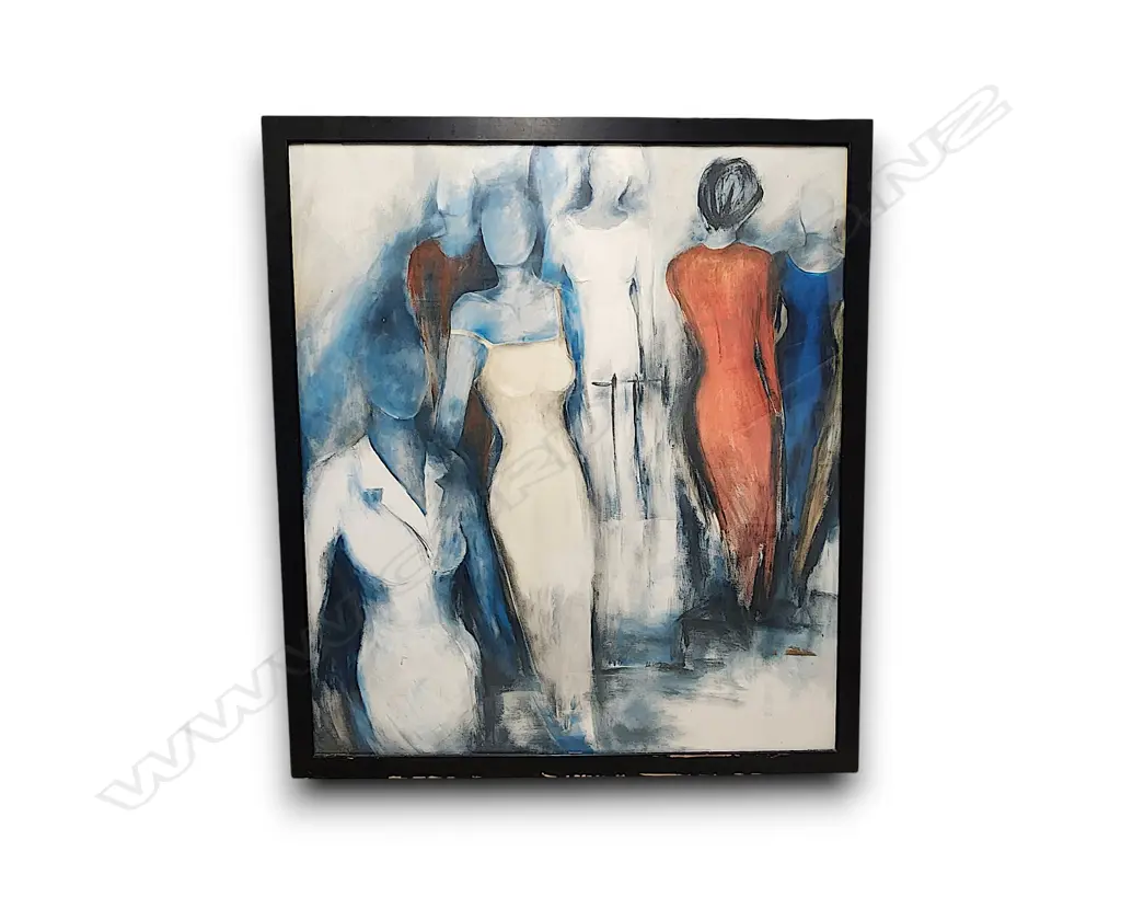 LARGE PRINT “BEGEGNUNG” (ENCOUNTER) BY ARTIST MARIANNE KORBIEN-BRAUN 1100h X 970 MM Image 1++