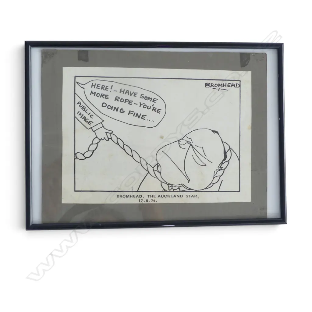 BROMHEAD, THE AUCKLAND STAR, 1974 155x220mm Image 1++