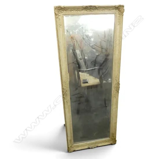 WHITE GILDED MIRROR 1330x515mm
