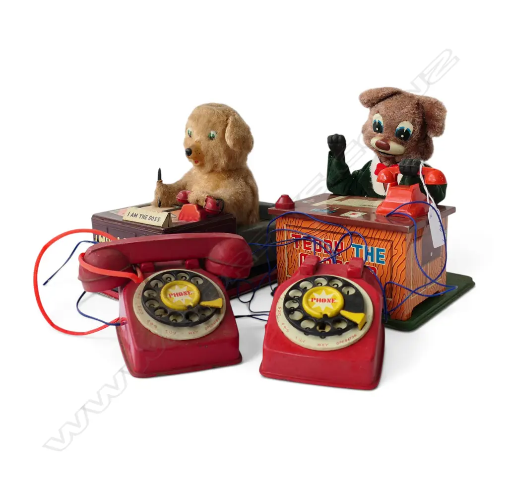 2 VINTAGE BOSS BEAR TYPE TOYS H.200mm Image 1++
