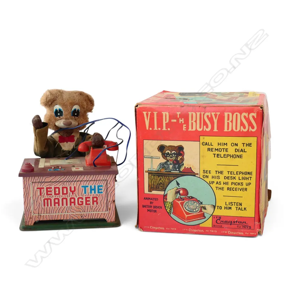 VINTAGE BOXED CRAGSTAN 'V.I.P. THE BUSY BOSS' TOY Image 1++